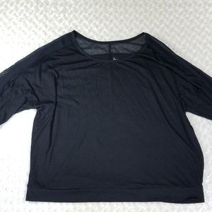 Lane Bryant Navy Blue 3/4 Sleeve Plus Sz Top 26/28